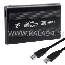 باکس هارد E-CASE / اندازه 2.5 اینچ / پورت USB 3.0 / به همراه کابل USB 3.0 و ملزومات / تک پک جعبه ای